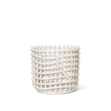 Ceramic Basket - Large - Off-White