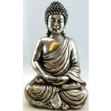 Buddha Figur I Lotusstilling / Silver Antik