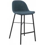 Jade barstol i bomuld H93 cm - Sort/Blå