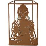 Signes Grimalt  Lysestager, Lys & Dufte Buddha Lysestage Med Glas  - Brun - One size