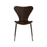 3107 stol, fuld indfarvet eg/brown bronze stel af Arne Jacobsen