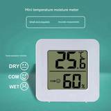 SHEIN Mini Home Digital Hygrometer Thermometer With Display Counting Indoor Temperature And Humidity Monitor, High Accuracy, Wall Mounted, Compact And Porta