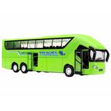 Legetøjsbus, store legerede trykstøbte legetøjskøretøjer Form med lys og musik / 1:50 skala Pull-Back bus, busgaver til drenge, piger, børn