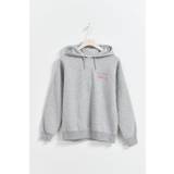 Gina Tricot - Y basic hood - young-tops- Grey - 134/140 - Female