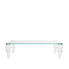 Glas Italia - POS13 Post modern Low table, Transparent Extralight Glass, Feet: Molded and shaped Borosilicate Glass,