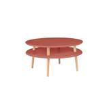 UFO Sofabord diameter 70cm x højde 35cm Antik pink