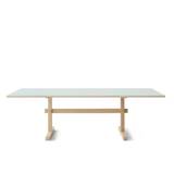 Eberhart Furniture Gaspard Dining Table 240x85 cm - Mint Green/Massive Oak OUTLET