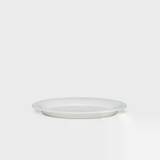 Oval Tallerken - 28x18,5 cm - hvid