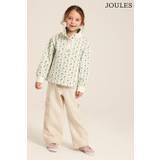 Joules Girls' Burnham Cream Floral Funnel Neck Sweatshirt