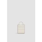 White Doudoune Leather Mini Tote Bag - Bags & Small Accessories for Women | Moncler DK