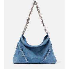 Givenchy Voyou Chain Medium denim shoulder bag - blue - One size fits all