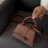 Classic Mini Handbag, Minimalist Crossbody Bag, Women's Fashion Shoulder Bag Flap Purse