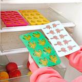 SHEIN Silicone Ice Cube Tray With Cactus Pineapple & Penguin Pattern, Grinding Tool And Storage Container