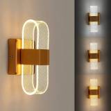 SHEIN Dimmable LED Indoor Wall Light, Modern Creative Romantic Acrylic Design Wall Lamp, 3000K-6000K Light Bedside Lamp For Bedroom, Living Room, Hallway (G