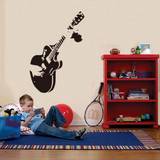 SHEIN Creative Guitar Music Wall Sticker Home Decor Art DIY Vinyl Wall Stickers For Living Room Decoration Bedroom Decor Decals Mural