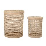 Bloomingville Connie Basket w/Lid, Nature, Sea grass