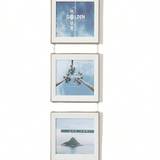 SHEIN Creative Nordic Style Three-Panel Wall Hanging Picture Frame Set, Simple And Stylish, 1pc