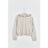 Gina Tricot - Y star knitted hoodie - young-tops- Beige - 158/164 - Female