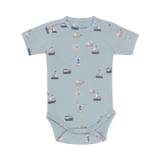 Kids Up Baby - Sød t-shirt body med båd - Blå