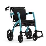 Rollz kombineret Kørestol og Rollator Isblå