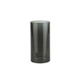 Glas cylinder til lysestage - sort - ø7,0 x 14 cm - 6 stk.