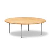 Fredericia Furniture Wegner Ox Table Ø: 120 cm H: 41 cm - Stål/Olieret Eg
