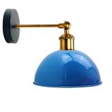 Vintage retrostil moderne væglampe blank, væglampe, armatur, blå