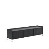 Muuto Enfold Sideboard 186 x 45 cm H: 48 cm Black/Anthracite Black