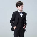 Børne jakkesæt: Altlas - sort - drengejakkesæt i 5 dele - 10-11 år