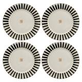 X Tess Daly Mono Dinner Plate Set Of 4