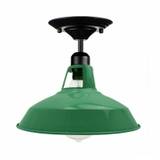 Grøn farve med retro vintage loftslampe hængende lampe Industrielt design 240V