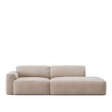 NO GA - Brick 2-Seater Open End Right - Shadow Beige
