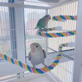 Durable Climbing Rope And Perch Stand For Parrots - Fun Pet Toy For Cage Play And Exercise