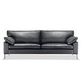 SL 329 3 prs. sofa i sort semianilin læder| Søren Lund | Jobo Møbler