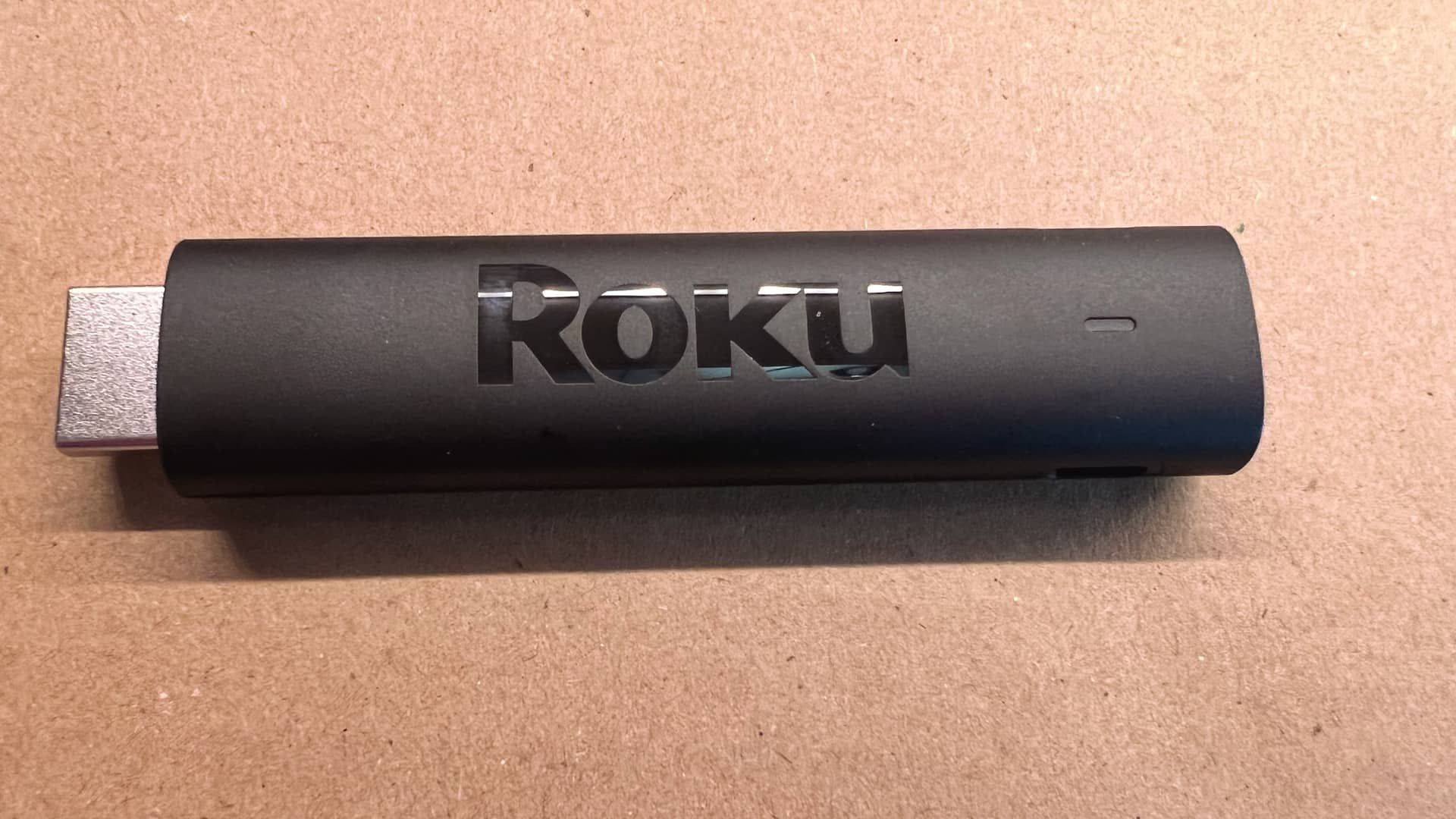 Billede fra test af medieafspiller Roku Streaming Stick 4K 3820EU-01 selve sticken