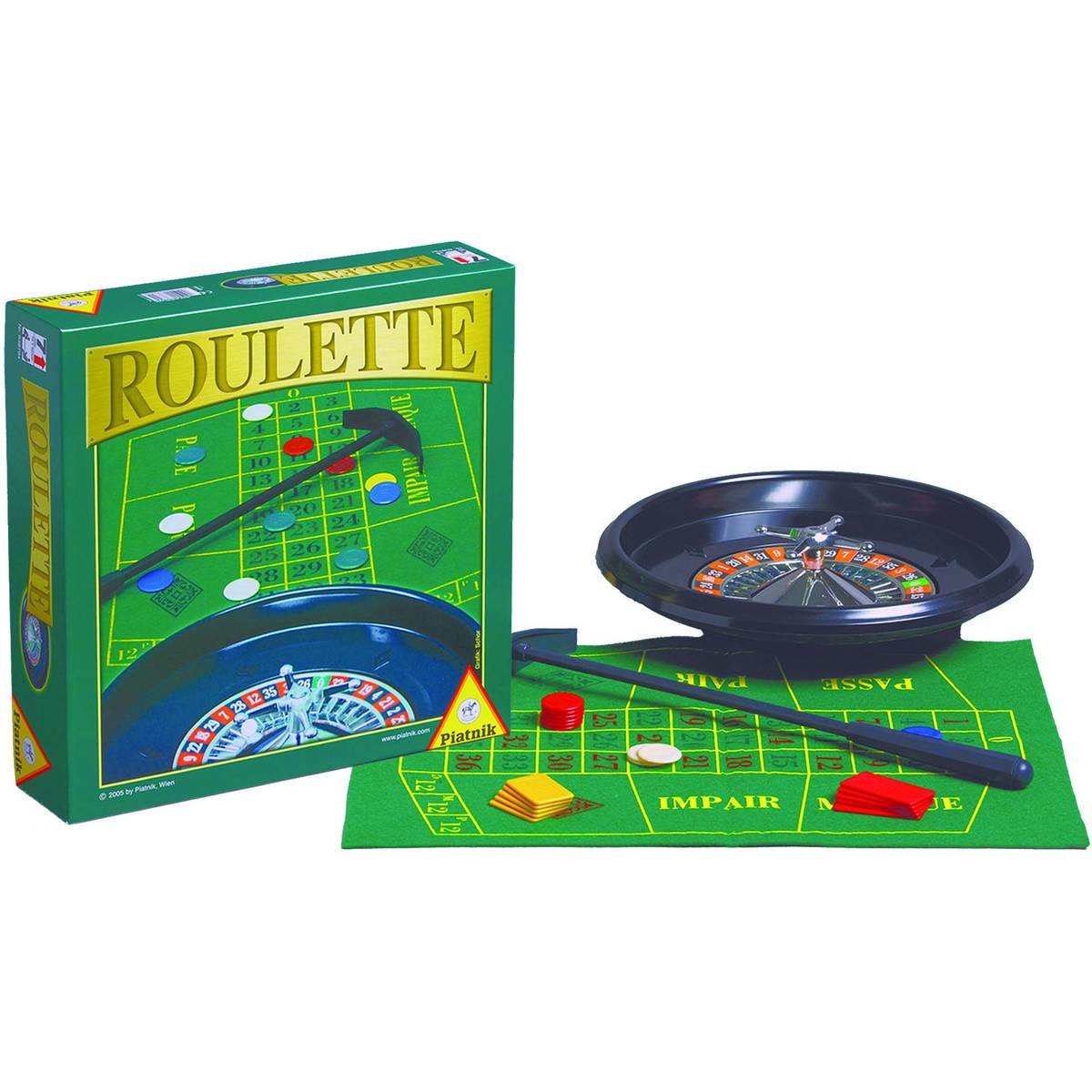Roulette Set 25 cm Kunststoffteller