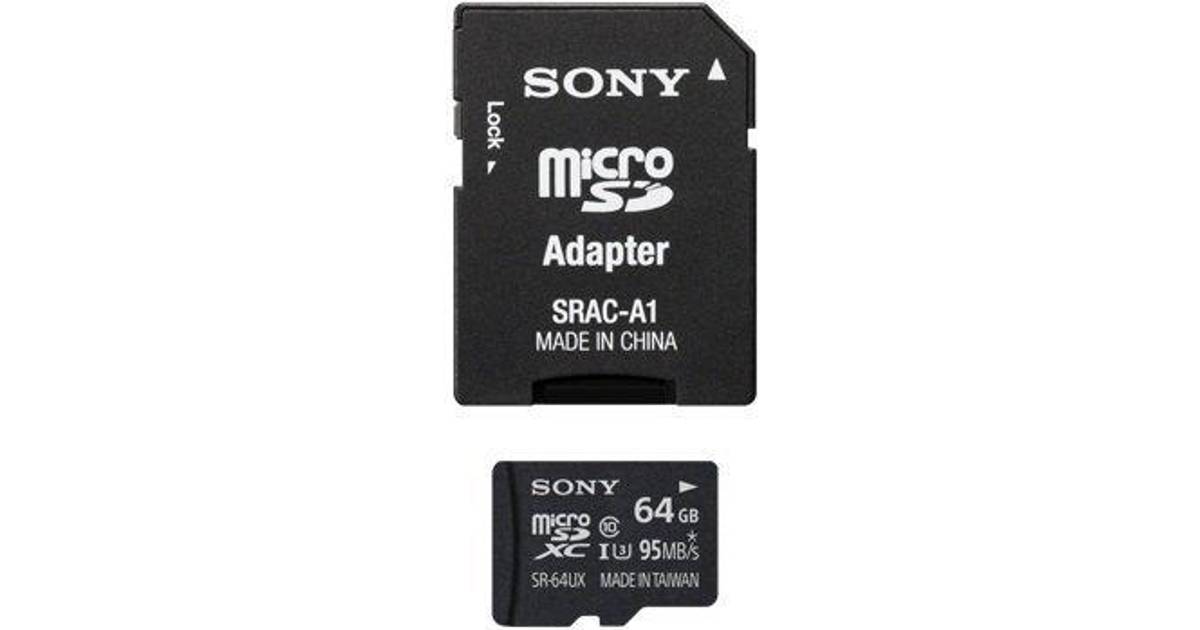 violet Produktionscenter sjækel Sony MicroSDXC UHS-I U3 95MB/s 64GB • PriceRunner »
