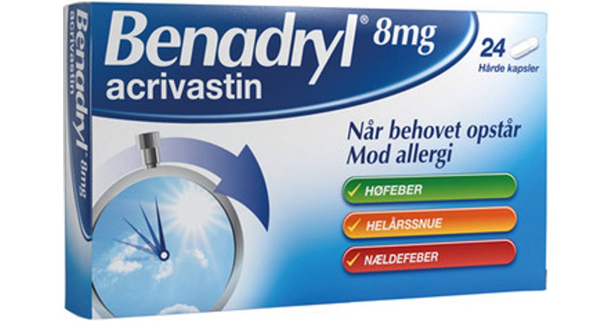 Benadryl 8mg stk (7 butikker) • »