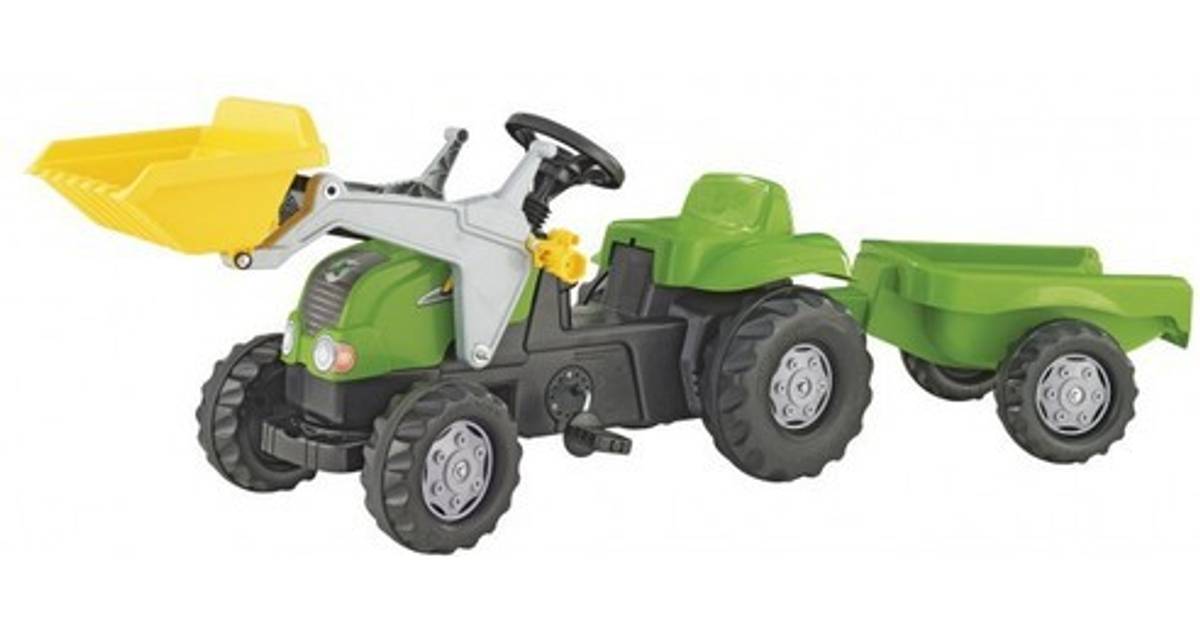 Forenkle greb Juster Rolly Toys Rolly Kid Tractor With Frontloader & Trailer Green • Pris »