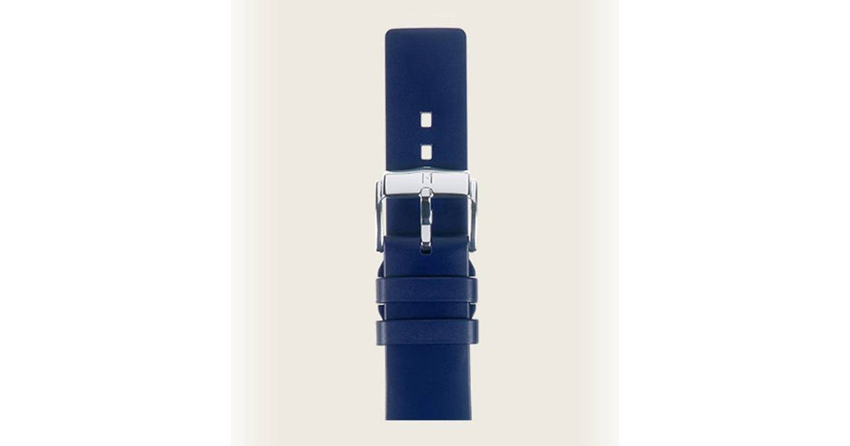 Hirsch Pure 22mm Large Blue/Silver