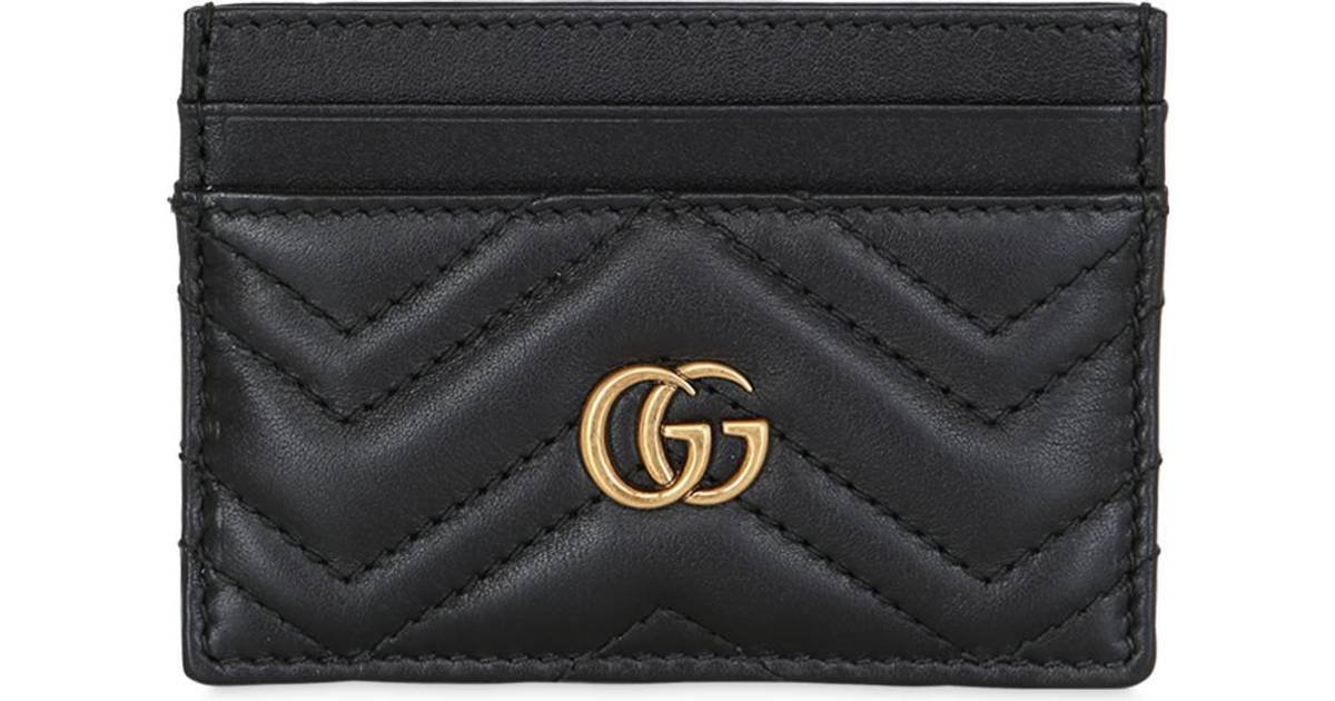 Børnecenter vegetarisk Evolve Gucci GG Marmont Card Case - Black • Se laveste pris nu