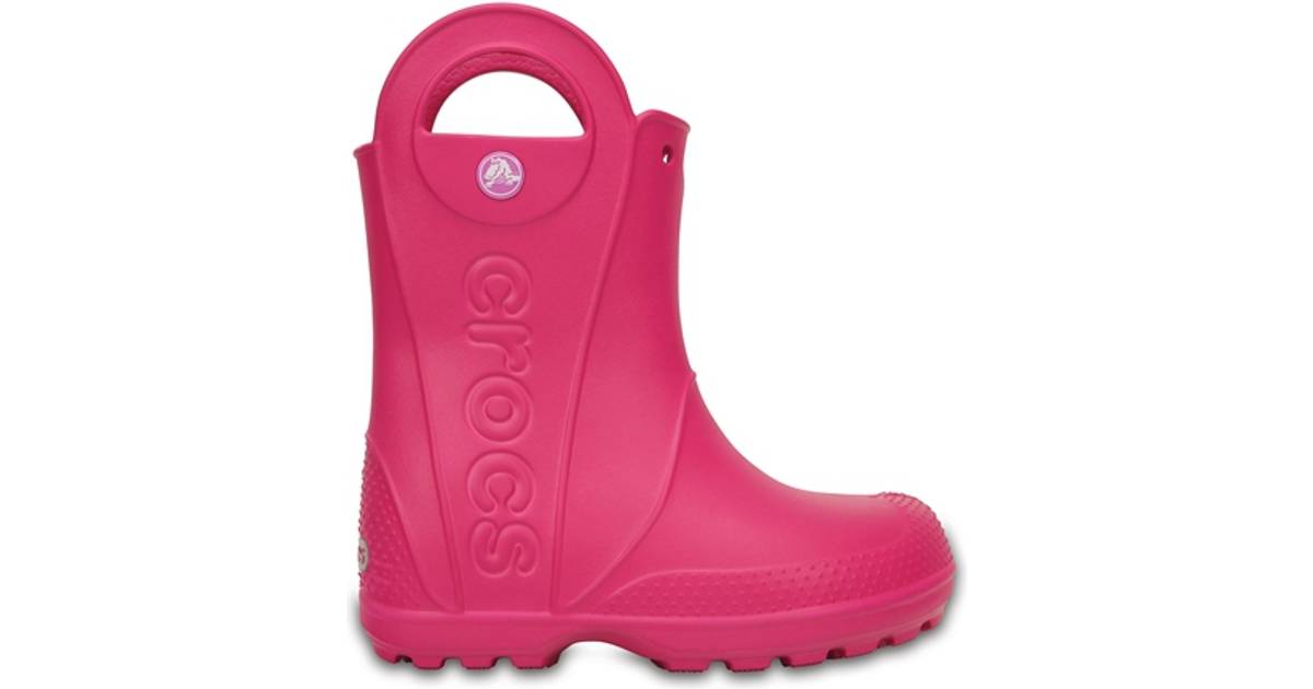 Over hoved og skulder oversøisk Fremskynde Crocs Kid's Handle It Rain Boot - Candy Pink • Se pris
