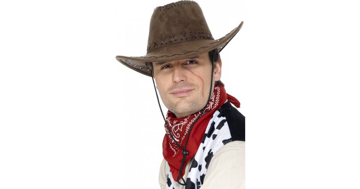 forskellige at se Fearless Smiffys Cowboy Hat Slidt Brun • Se laveste pris nu