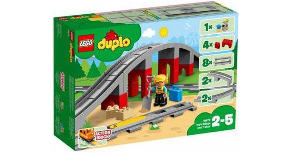 Forventer Gå til kredsløbet begrænse Lego Duplo Togbro og Spor 10872 (30 butikker) • Priser »
