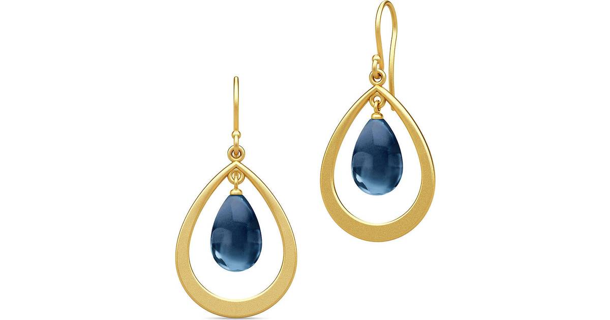 cirkulation Fryse stout Julie Sandlau Prime Earrings - Gold/Blue • Se pris