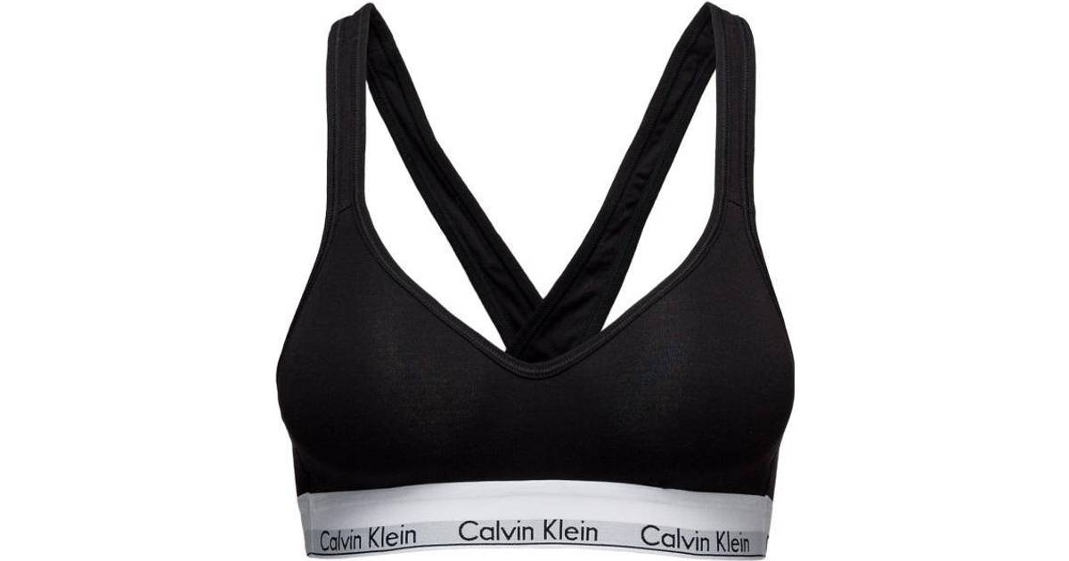 eskortere Valg Konserveringsmiddel Calvin Klein Modern Cotton Bralette - Sort • Se pris