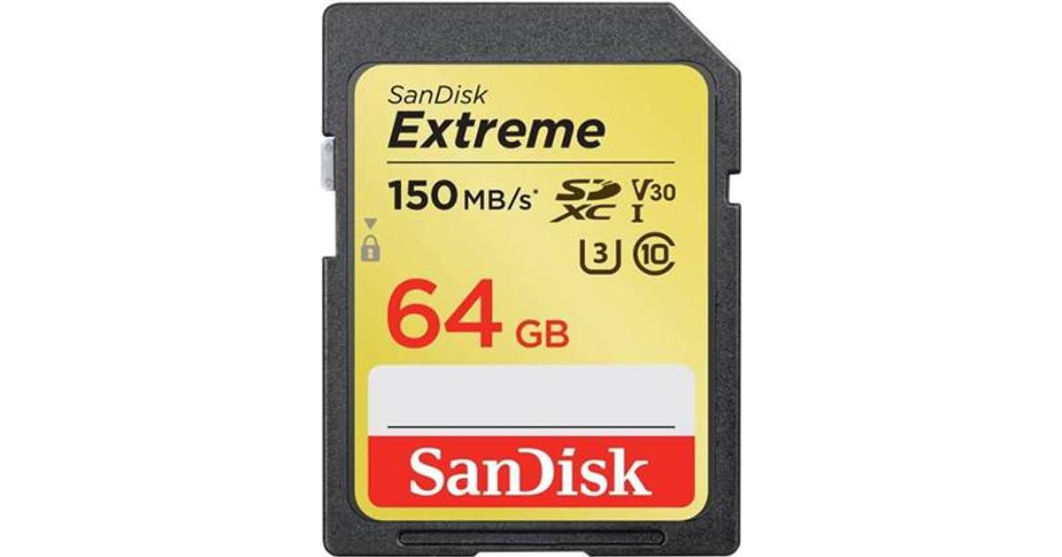 Andrew Halliday myndighed Indtil nu SanDisk Extreme SDXC Class10 UHS-I U3 V30 150/60MB/s 64GB • Pris »