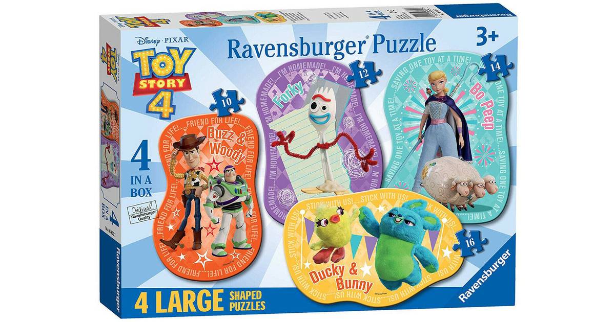 Ravensburger Toy Story 4 Four Large Shaped Puzzles 52 Pieces • Pris