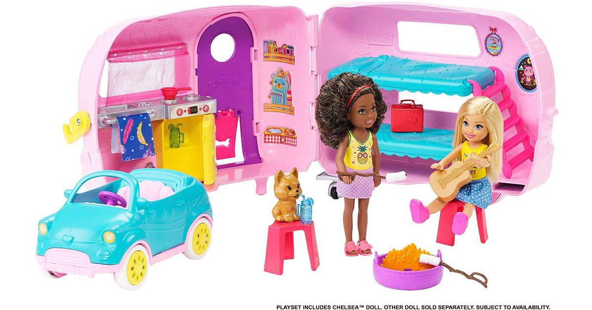 finansiere erfaring Slagskib Barbie Club Chelsea Camper (9 butikker) • PriceRunner »