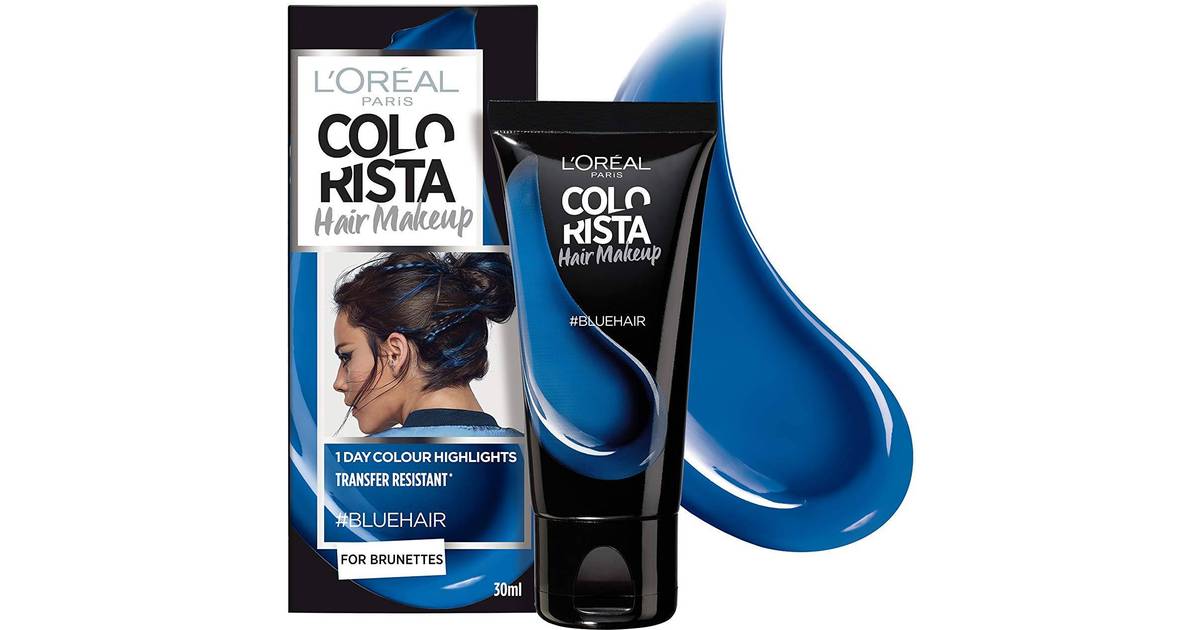 5. L'Oreal Paris Colorista Hair Makeup Temporary 1-Day Hair Color for Brunettes, Smokey Blue - wide 6